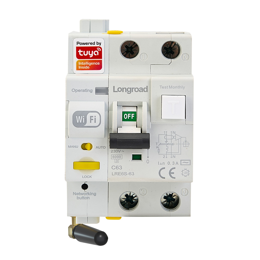 1P+N WIFI Smart RCBO Residential Circuit Protection